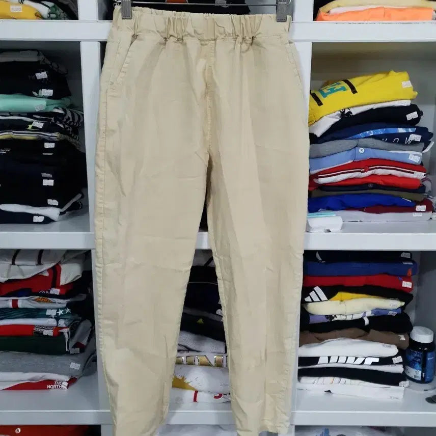 [BUNJANG] Ivory Bending Cotton Pants / 아이보리색 여성용 밴딩 면바지