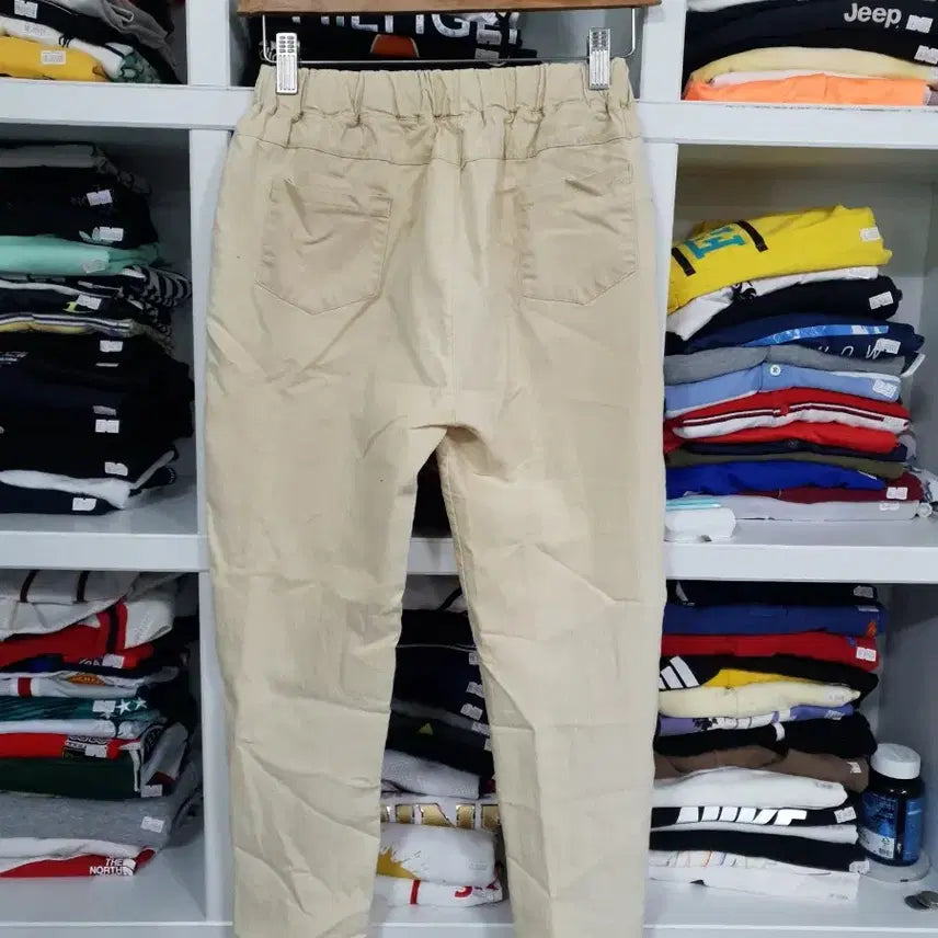 [BUNJANG] Ivory Bending Cotton Pants / 아이보리색 여성용 밴딩 면바지
