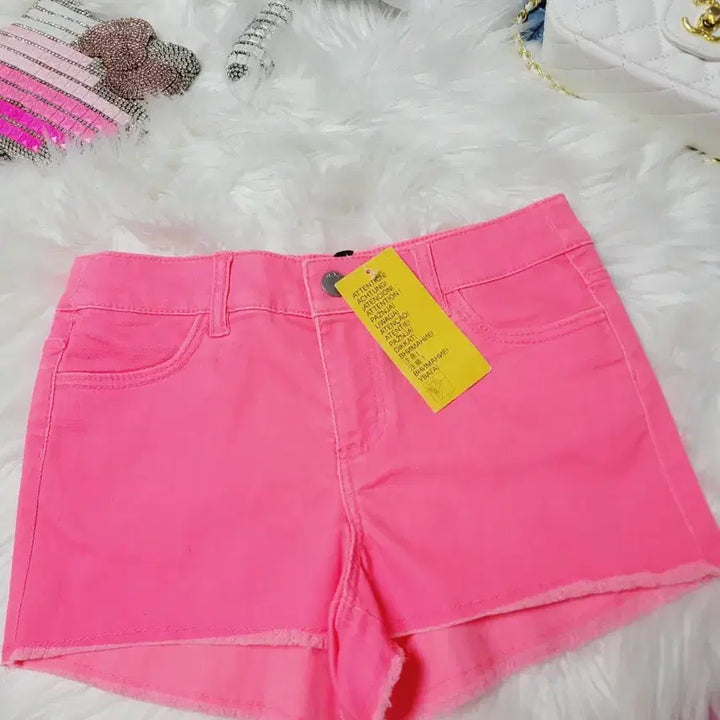 [BUNJANG] Hot Pink Denim Shorts / 핫핑크 데님 반바지 수입