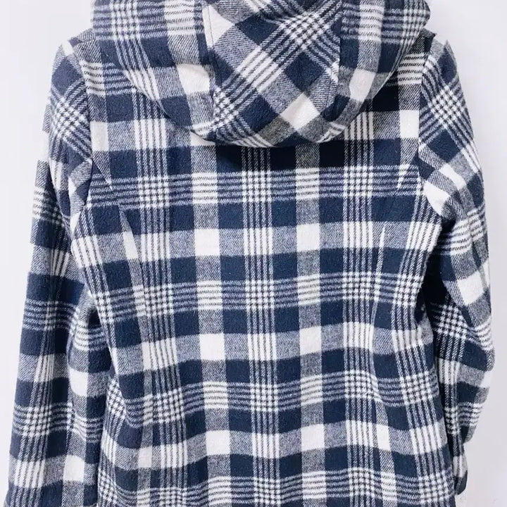 [BUNJANG] TRALALA Black Checkered Duffle Coat / TRALALA 트랄라라 검정 체크 떡볶이 양털 코트