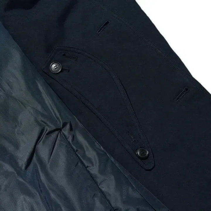 [BUNJANG] ESFAI Warming Robe Padded Coat Navy / 에스파이(ESFAI) 워밍 로브 패딩 코트 네이비