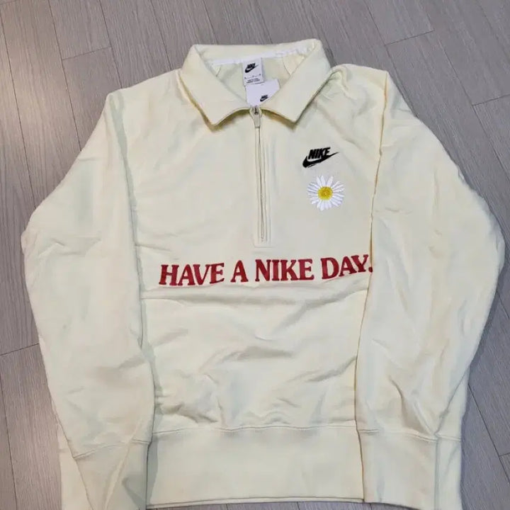 [BUNJANG] Nike Have A Nike Day Half-Zip Ivory / 나이키 Have A Nike Day 하프집업 아이보리