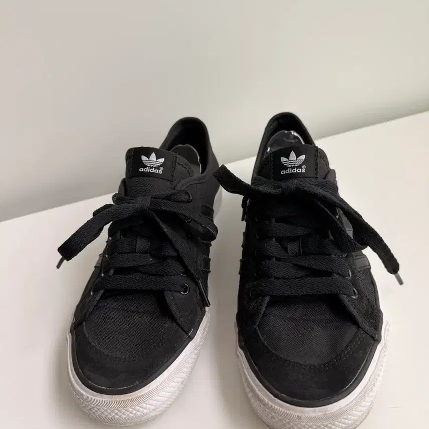 [BUNJANG] Adidas Nizza Trefoil Black Sneakers 255 / 아디다스 니짜 트레포일 블랙 스니커즈 255