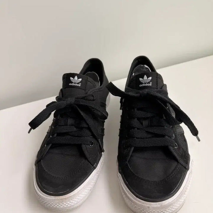 [BUNJANG] Adidas Nizza Trefoil Black Sneakers 255 / 아디다스 니짜 트레포일 블랙 스니커즈 255