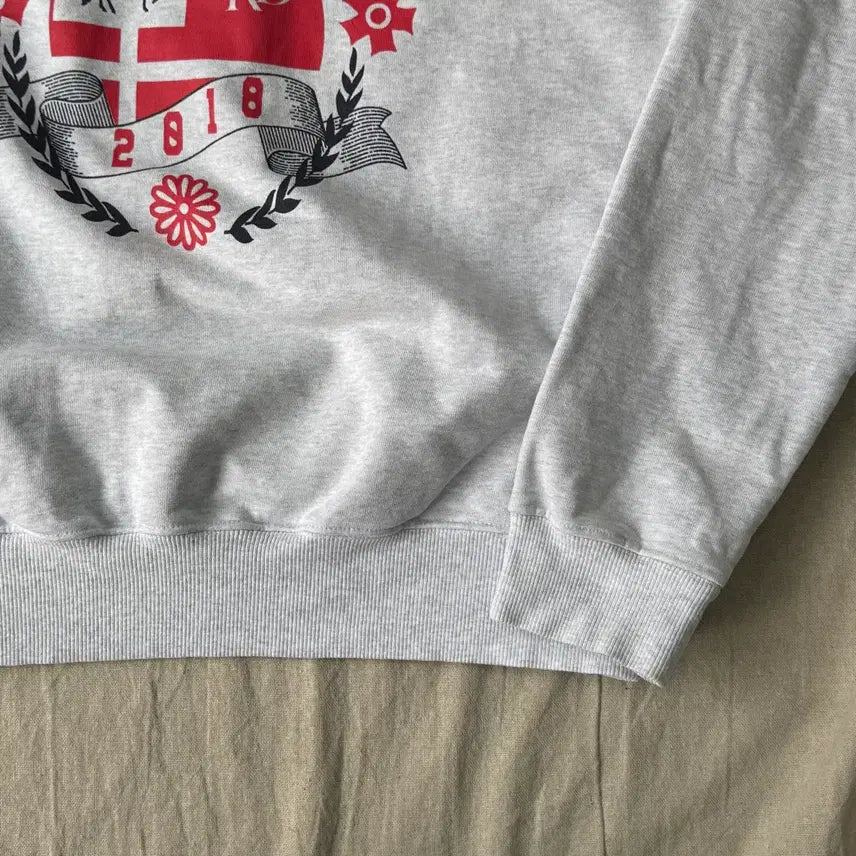 [BUNJANG] Mardi Mercredi Ash Heather Big Logo Sweatshirt / 마르디메크르디 애쉬헤더 빅로고 맨투맨 F