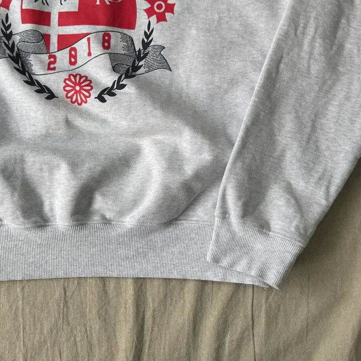 [BUNJANG] Mardi Mercredi Ash Heather Big Logo Sweatshirt / 마르디메크르디 애쉬헤더 빅로고 맨투맨 F
