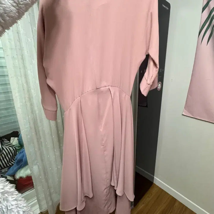 [BUNJANG] Dry Flower Pink Flare Dress (S) / 핑크 플레어 원피스 S
