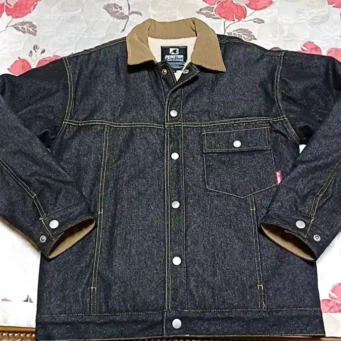 [BUNJANG] Perstep Winter Denim Jacket / 퍼스텝 뽀글이 겨울데님자켓 실측100 가슴56 기장72