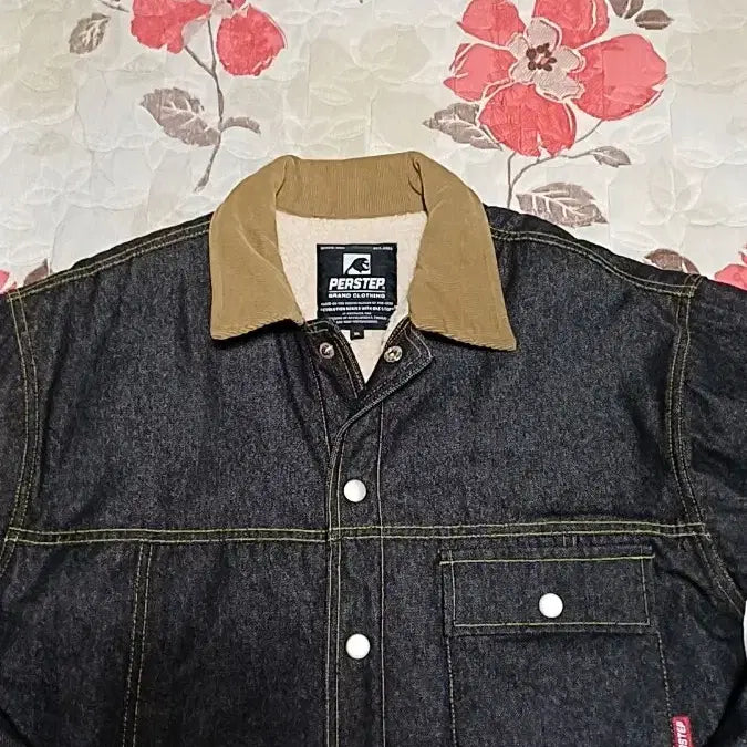 [BUNJANG] Perstep Winter Denim Jacket / 퍼스텝 뽀글이 겨울데님자켓 실측100 가슴56 기장72