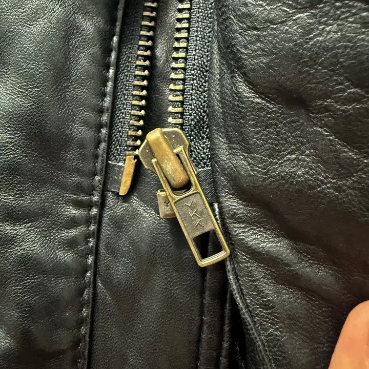 [BUNJANG] BEER BLASTS Lambskin Double Collar Leather Jacket / BEER BLASTS Lambskin 더블 카라 레더 자켓