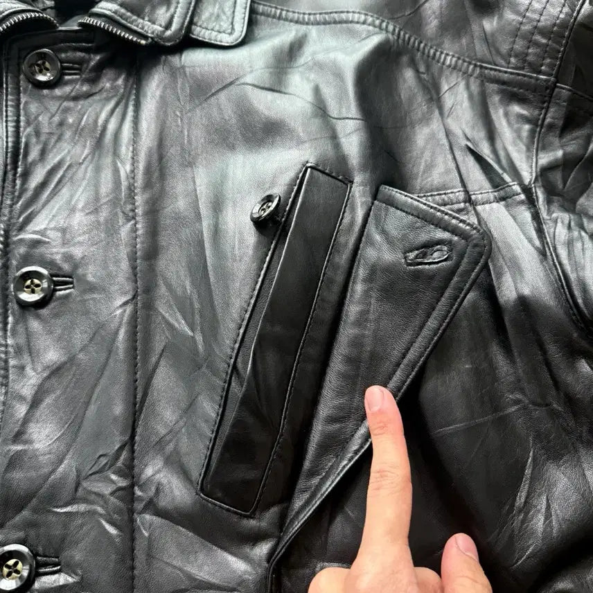 [BUNJANG] BEER BLASTS Lambskin Double Collar Leather Jacket / BEER BLASTS Lambskin 더블 카라 레더 자켓