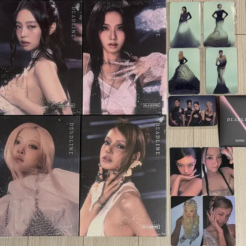 [BUNJANG] BLACKPINK DEADLINE SILVER Album Bundle Set / 블랙핑크 데드라인 실버 4종 미개봉 +포카 9종