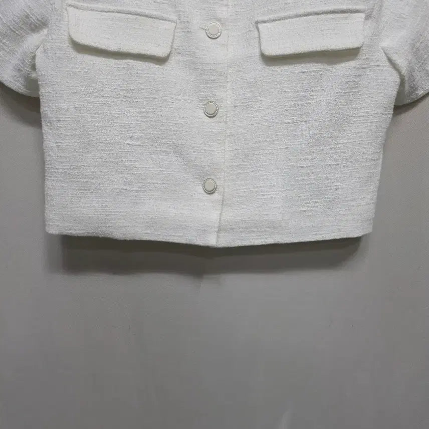 [SOLD OUT] if you 화이트 크롭 트위드 반팔 자켓