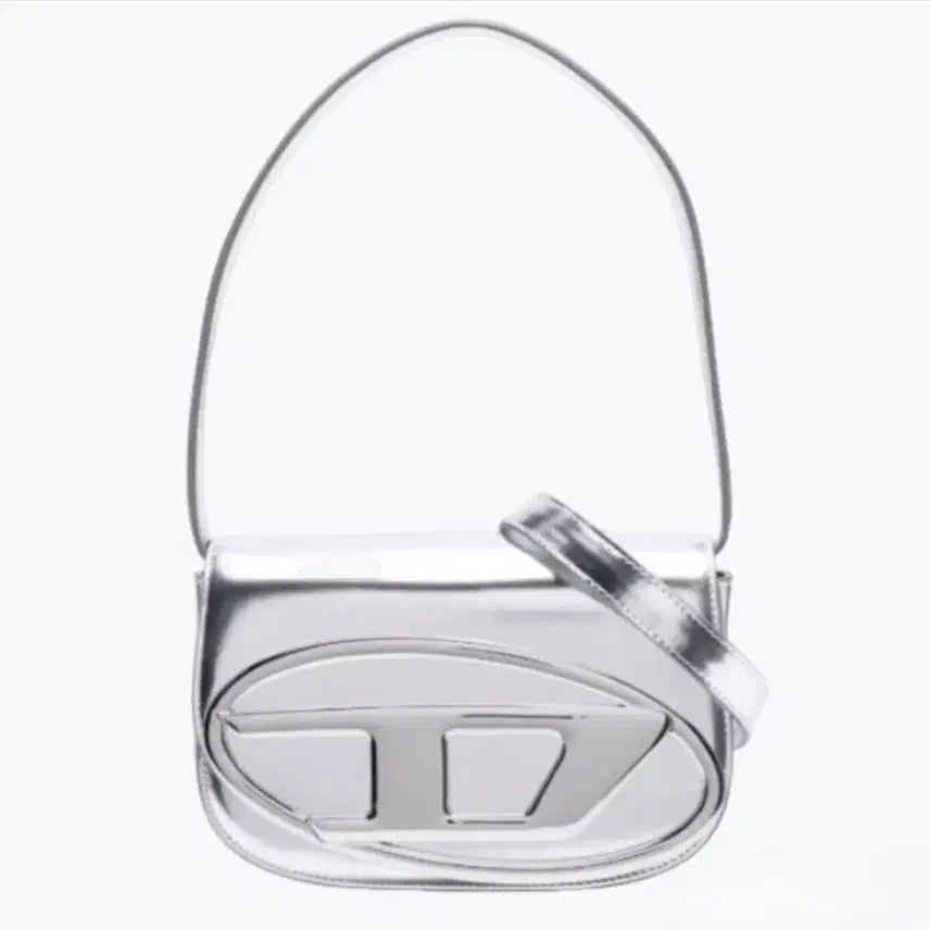 [BUNJANG] Diesel 1DR Shoulder Bag Silver Mirror / 디젤 1DR 숄더백 실버 미러 정품