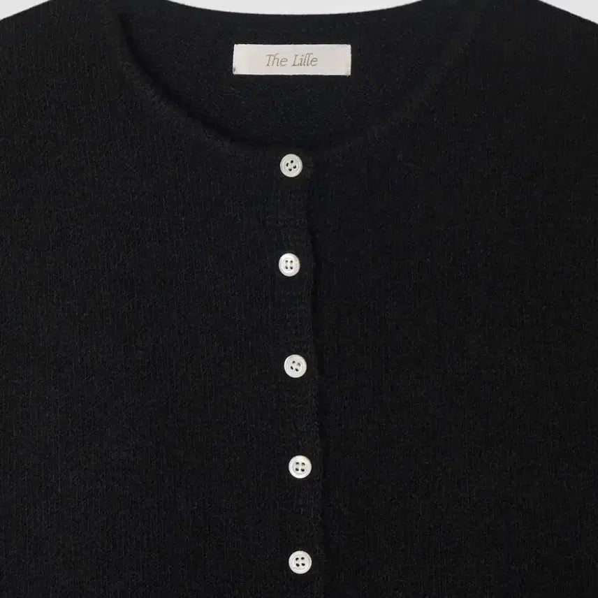 [BUNJANG] The Reel Nancy Knit Vest Black / 더릴 Nancy Knit Vest Black