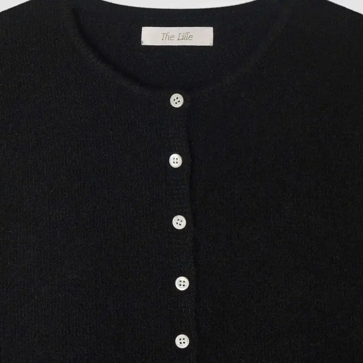[BUNJANG] The Reel Nancy Knit Vest Black / 더릴 Nancy Knit Vest Black