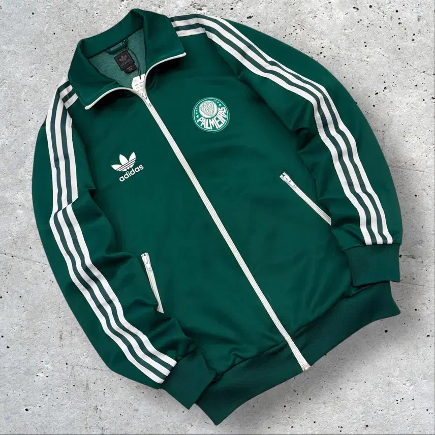 [BUNJANG] Adidas Palmeiras Track Jacket Green / [90] 08s 아디다스 팔메이라스 트랙 자켓 져지 그린