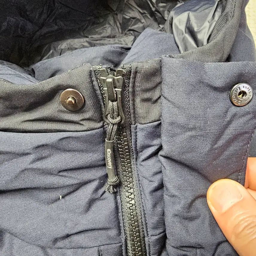 [BUNJANG] Discovery Navy Hooded Down Long Padded Jacket (Size 110) / 530- 디스커버리 오리털 후드 롱패딩 네이비 110