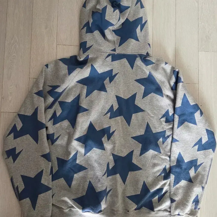 [BUNJANG] BAPE Star Hoodie Blue Gray / 베이프 스타 후드집업 블루 그레이