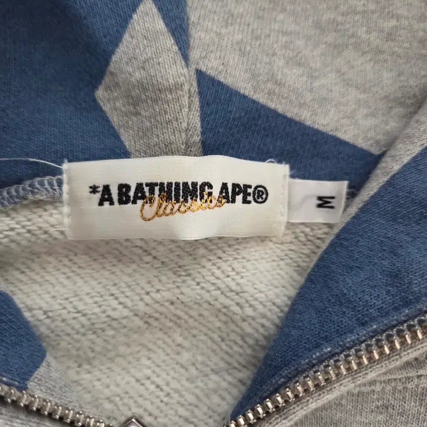 [BUNJANG] BAPE Star Hoodie Blue Gray / 베이프 스타 후드집업 블루 그레이