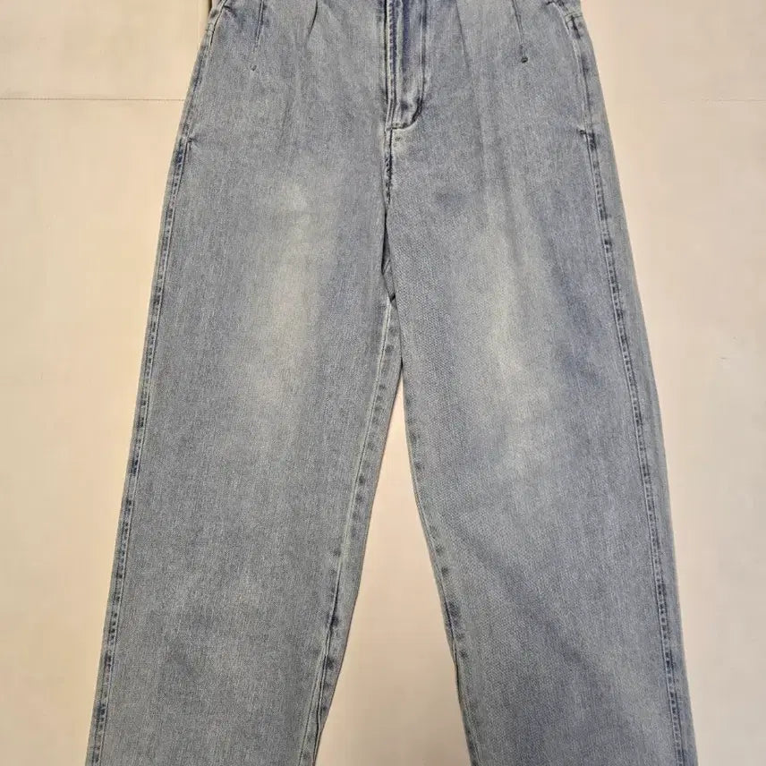 [BUNJANG] Polytelu 6pk Loose Denim Ice Blue Jeans / [2] 폴리테루 6pk 루즈드 데님 아이스블루