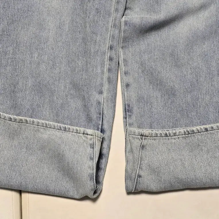 [BUNJANG] Polytelu 6pk Loose Denim Ice Blue Jeans / [2] 폴리테루 6pk 루즈드 데님 아이스블루