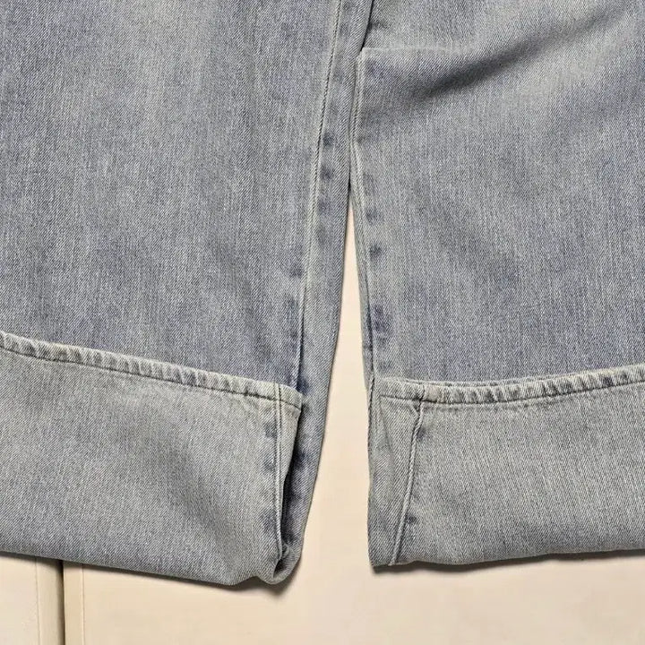 [BUNJANG] Polytelu 6pk Loose Denim Ice Blue Jeans / [2] 폴리테루 6pk 루즈드 데님 아이스블루
