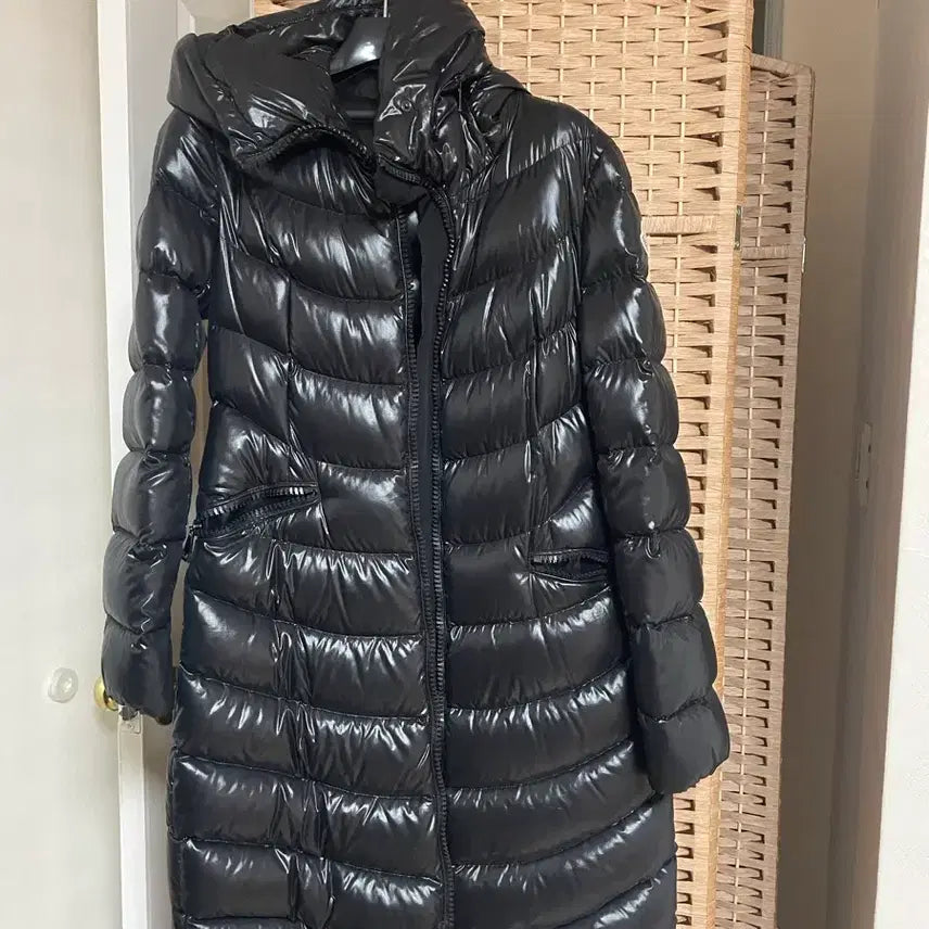 [BUNJANG] Moncler Black Hooded Long Padded Jumper / 몽클레어 블랙 후드 롱패딩 점퍼