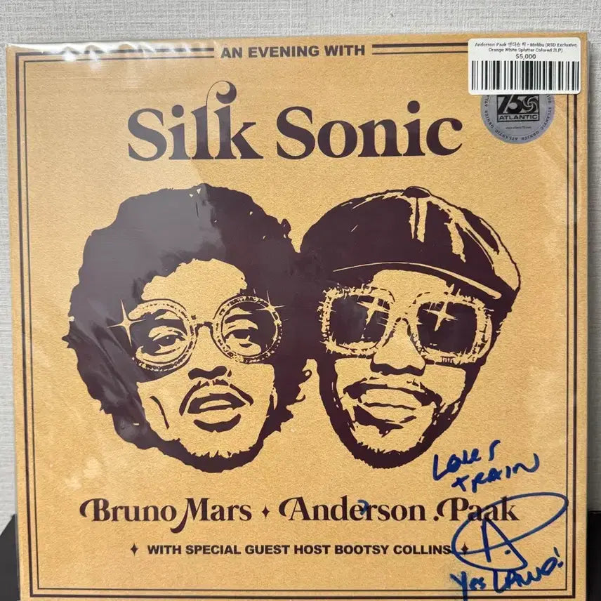 [BUNJANG] Anderson .Paak Silk Sonic Autographed LP / 앤더슨팩 실크소닉 친필 사인 싸인 lp 판매
