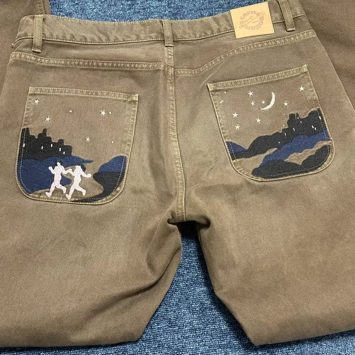 [SOLD OUT] (34) 까르네볼렌테 언더더문 데님 브라운