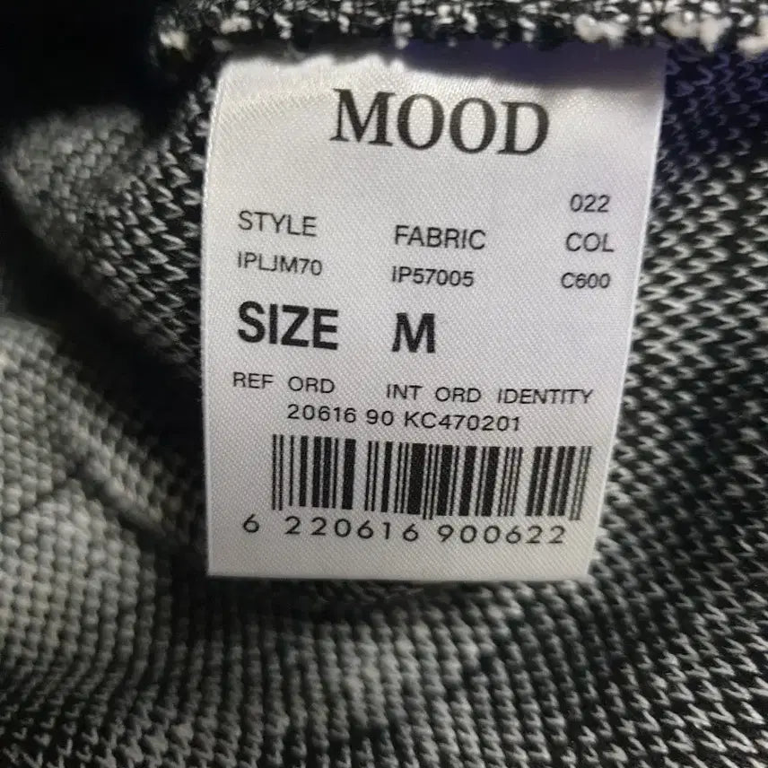 [BUNJANG] MOOD Tweed Short Sleeve Top / MOOD 트위드 반팔티 블랙&amp;화이트 (M)