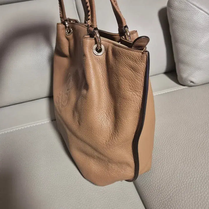 [BUNJANG] Louis Quatorze Leather Tote Bag / 루이까또즈 가죽 토트백 브라운