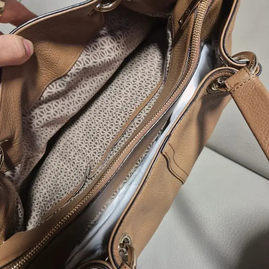 [BUNJANG] Louis Quatorze Leather Tote Bag / 루이까또즈 가죽 토트백 브라운