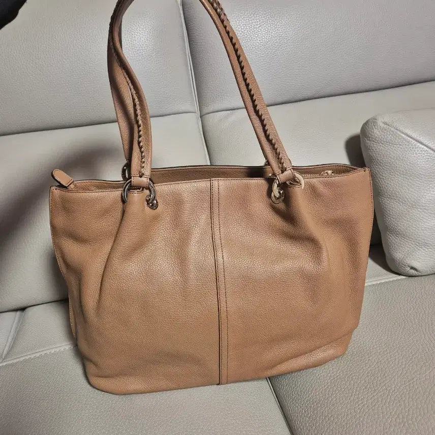 [BUNJANG] Louis Quatorze Leather Tote Bag / 루이까또즈 가죽 토트백 브라운