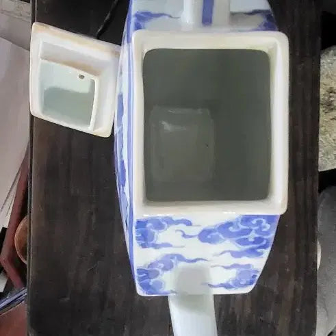 [BUNJANG] Celadon Porcelain Wine Bottle / 청화백자 편병 주병(k-269)