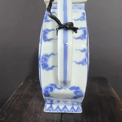 [BUNJANG] Celadon Porcelain Wine Bottle / 청화백자 편병 주병(k-269)