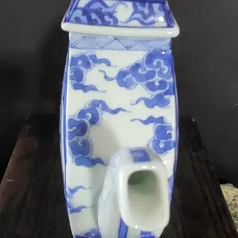 [BUNJANG] Celadon Porcelain Wine Bottle / 청화백자 편병 주병(k-269)