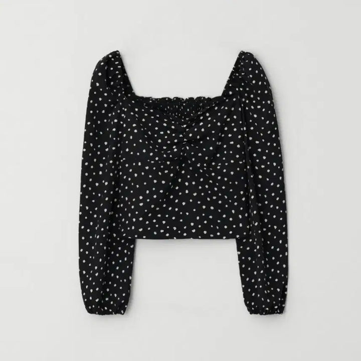 [SOLD OUT] 제니오 도트 블라우스 블랙 S