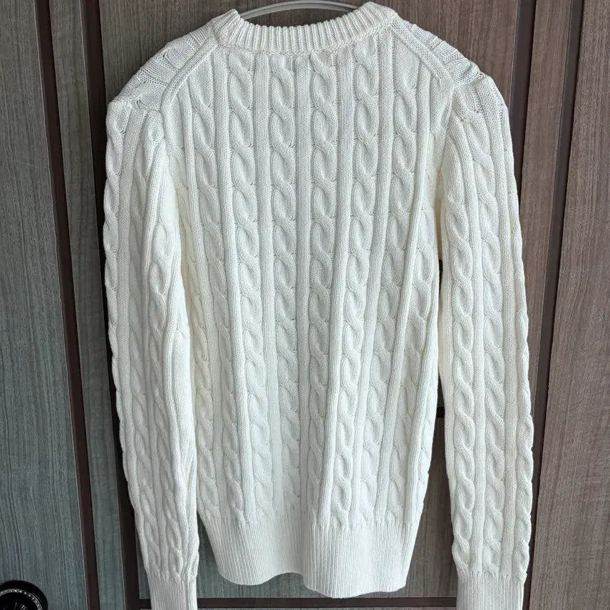 [BUNJANG] Maison Kitsune Royal Cable Knit Sweater / 새상품(XS)메종키츠네 로얄 케이블 니트 화이트