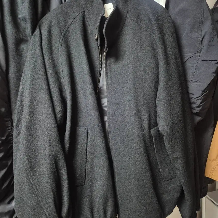 [BUNJANG] Sutter Wool Harrington Jacket Black M / 셔터 울 해링턴 자켓 블랙 M사이즈