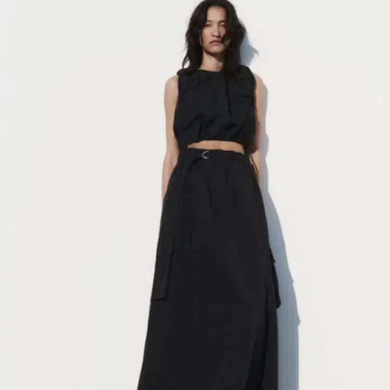 [BUNJANG] ZARA Nylon Cargo Skirt / 자라 나일론 카고 스커트