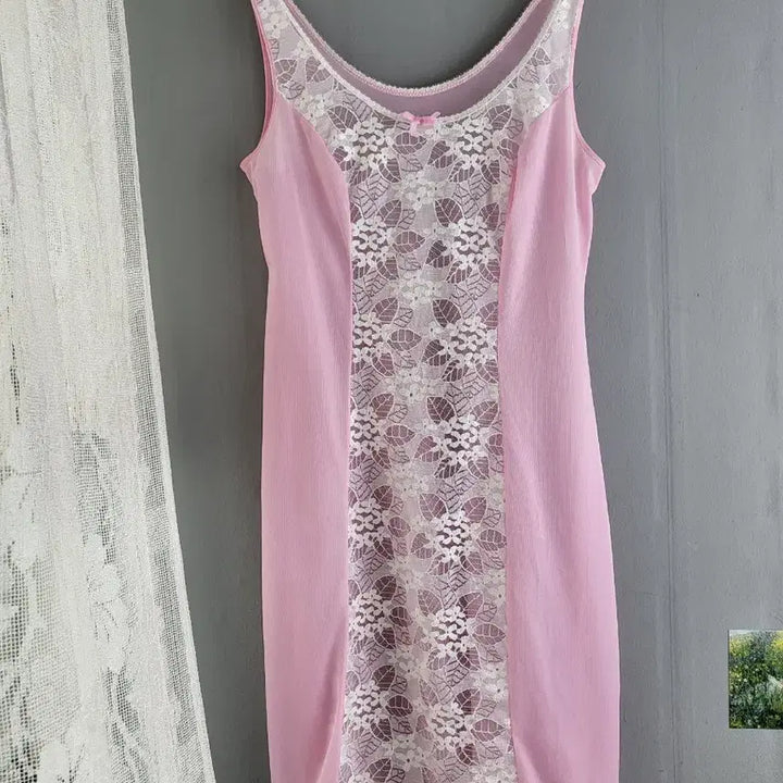 [BUNJANG] Vintage Dusty Pink Slip Dress / 빈티지 더스트 핑크 슬립 원피스