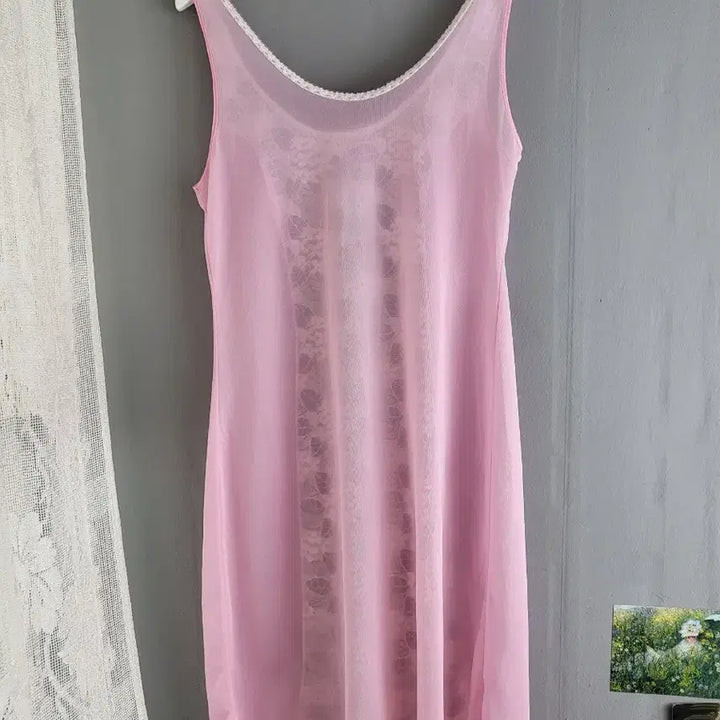 [BUNJANG] Vintage Dusty Pink Slip Dress / 빈티지 더스트 핑크 슬립 원피스