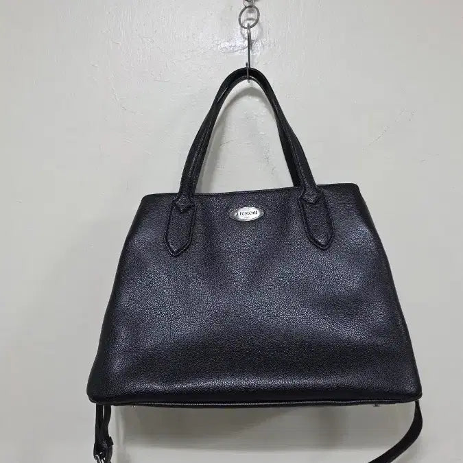 [BUNJANG] a.testoni Leather Tote Bag - Black / a.testoni 가죽 토트백 블랙