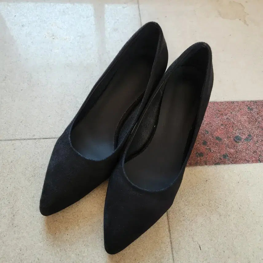 [BUNJANG] Chakan Shoes Suede Stiletto Heels 235 / 착한구두 스웨이드 스틸레토힐 235