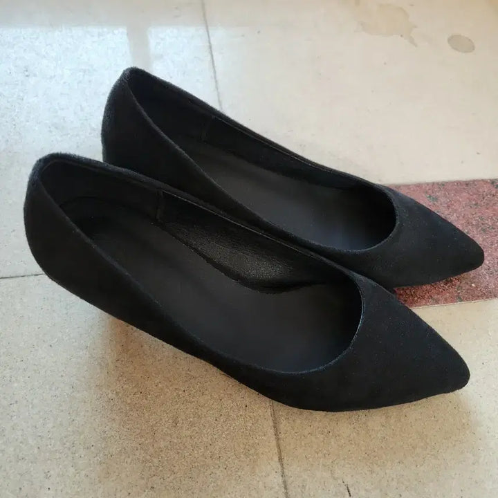 [BUNJANG] Chakan Shoes Suede Stiletto Heels 235 / 착한구두 스웨이드 스틸레토힐 235
