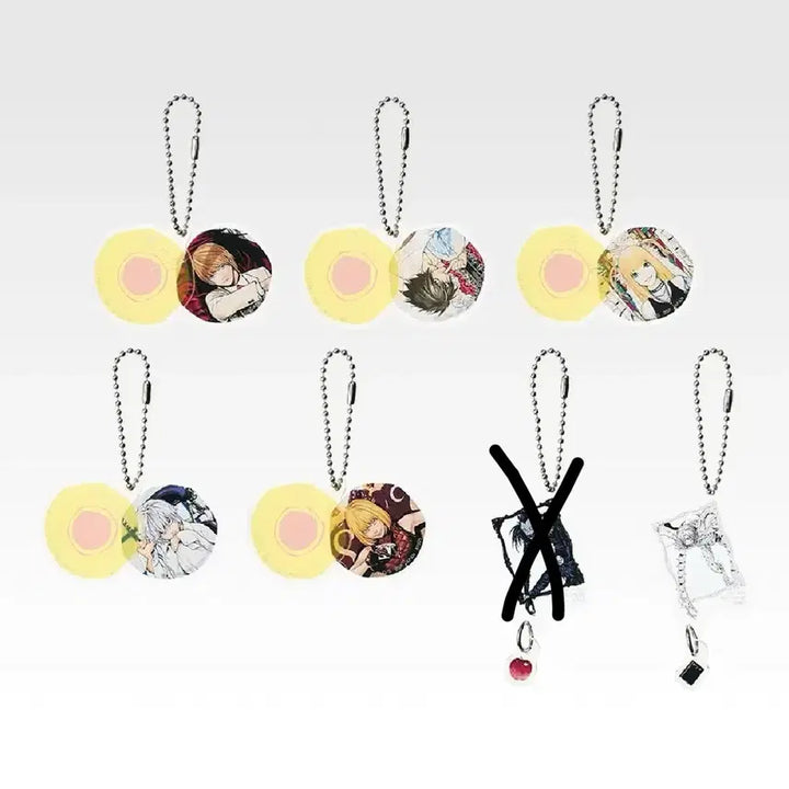 [BUNJANG] Death Note Acrylic Keyring Set / 류크제외 전종) 데스노트 아크릴 키링 세트 데스노트 제일복권 쿠지