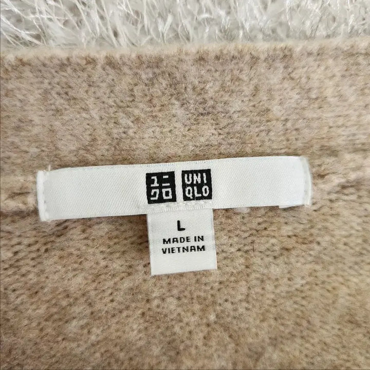 [BUNJANG] Uniqlo Souffle Yarn V-Neck Cardigan L / 유니클로 수플레얀 브이넥 가디건 L