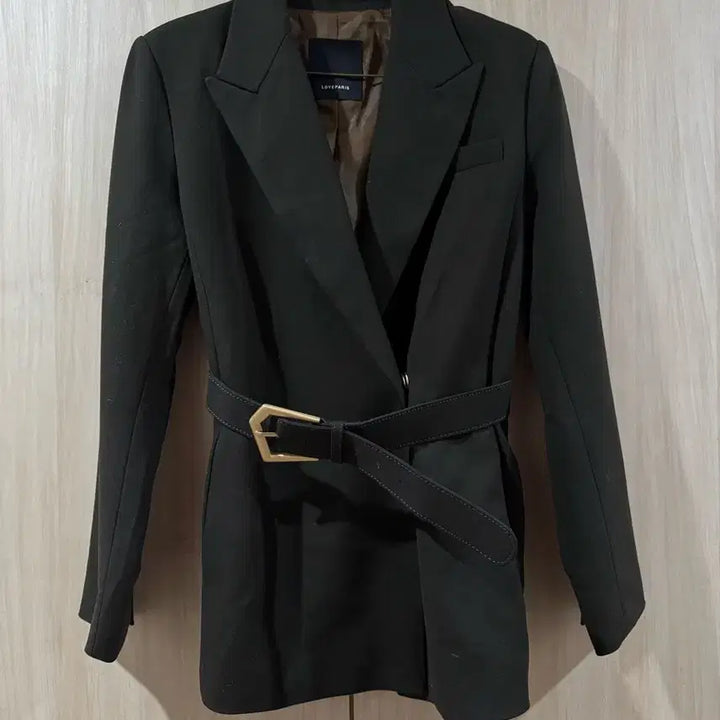 [BUNJANG] LOVEPARIS Khaki Brown Jacket / LOVEPARIS 벨트 카키브라운 자켓 (시착만 해본 새상품)