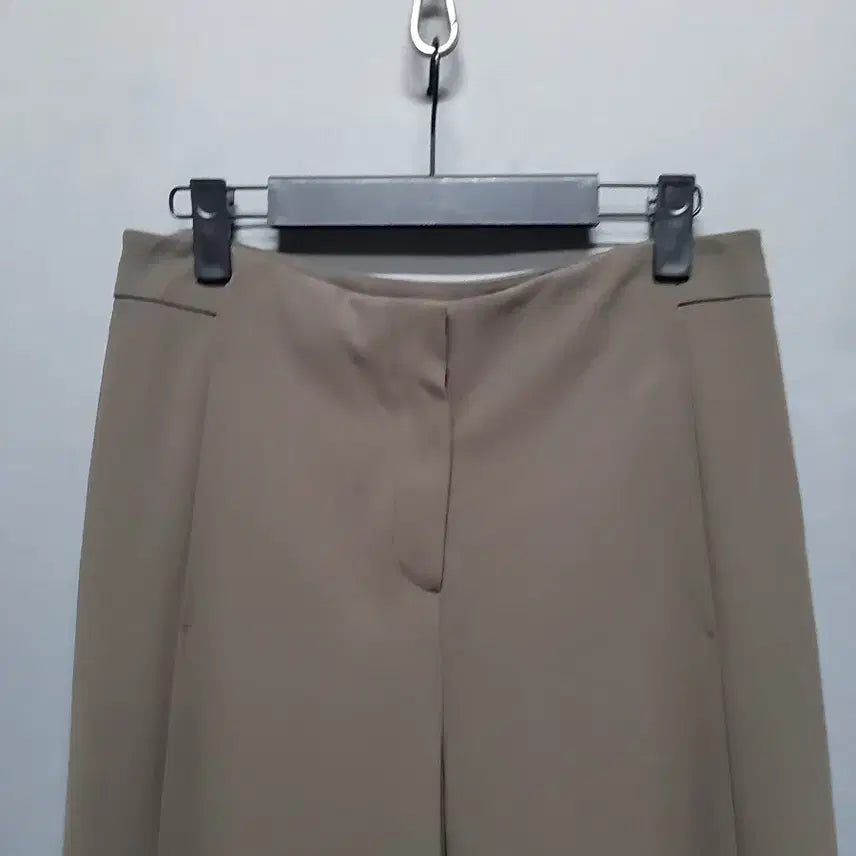 [BUNJANG] Khaki Wide Slacks / 카키 와이드 슬랙스